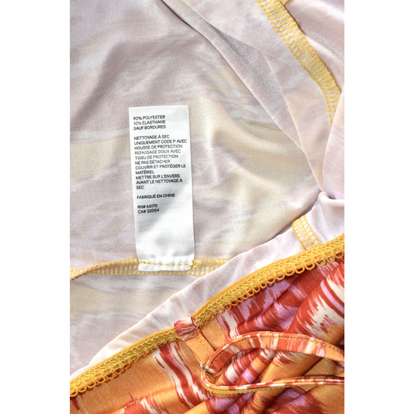 B8 NEW ZIMMERMANN Ikat Print Chiffon Brightside Frilled Blouse Top 2pc Set Sz 1 - Picture 12 of 12